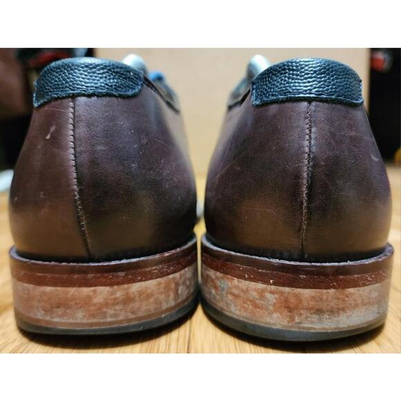 Cole Haan Williams Saddle II 4 Eyelet Oxford Blue Brown Shoes C21808 Men's 10.5 - Picture 5 of 11